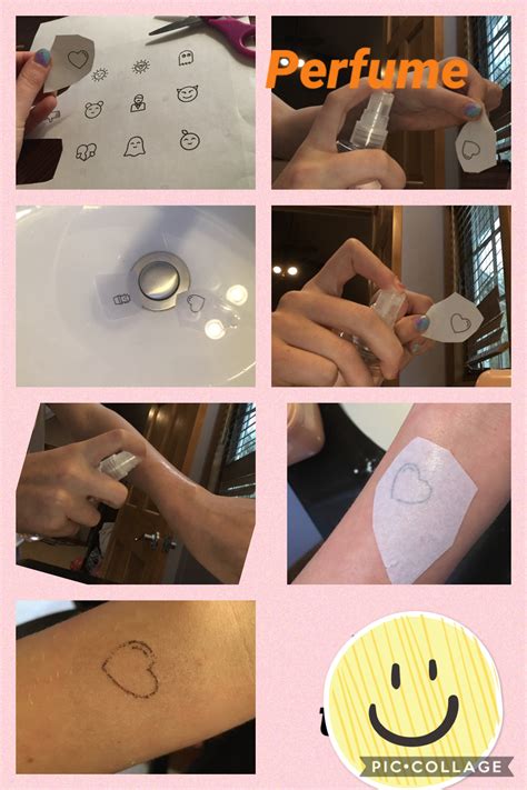 how to make a fake tattoo with paper and perfume|make a temporary tattoo with perfume.